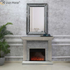 Home Decor Crushed Diamond Modern Mirror Fireplace