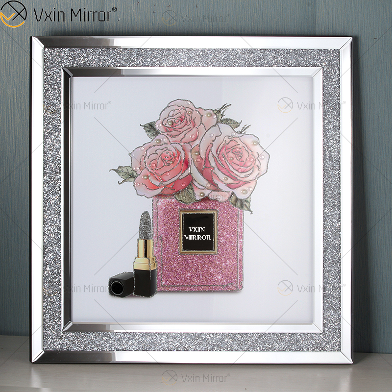 Amazing Quality Vxin Pearl Diamond Metal Wall Art Decor Home Decoration Luxury Living Room Framed for Home Set for Sale