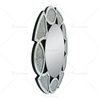 Gold Factory Supply Home Decor Round 3 Colors Diamond Crush Mirror Wall Sticker