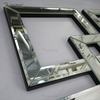 Square Mirrored Wall Decorative Mirror with Beveled Edge Modern Fashionable Wall-Mounted Mirrors WXM-1590