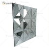 Wall Decora Silver 3D Elegant Square Silver Wall Hanging Mirror Wall Art Home Decor for Living Room Furniture WXM-1151