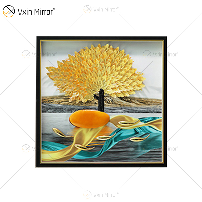 The Newest Vxin WXPA-024 3D Abstract Metal Wall Art Decor Home Decoration Luxury Living Room Framed for Home Set for Sale