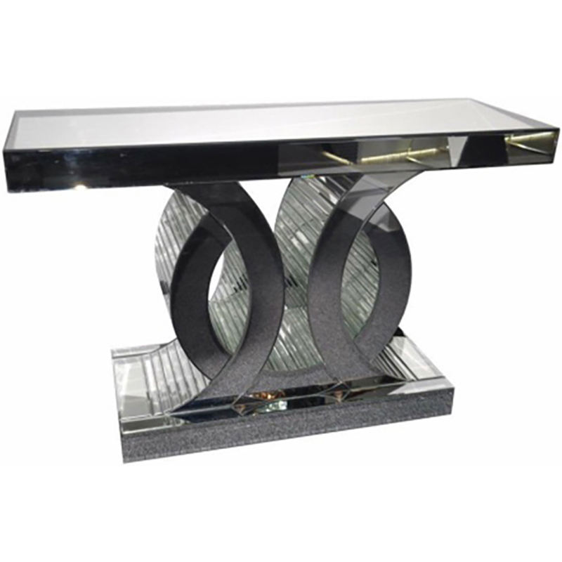 console table with shelf