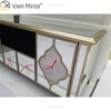 Ornate Berlin Furniture WXF-680 Anti Champagne Gold TV Stands Cabinet With 2 Drawers & Doors
