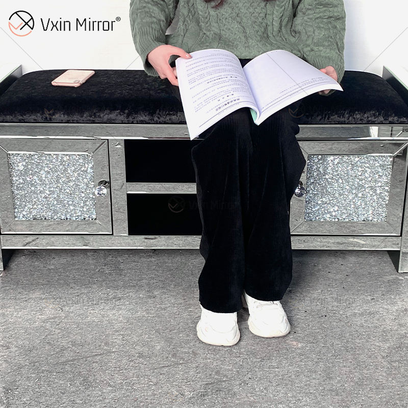 clear glass tv stand