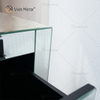 Factory Modern WXF-032 Three Drawer Silver Glass Mirrored Nightstand Bedside Table
