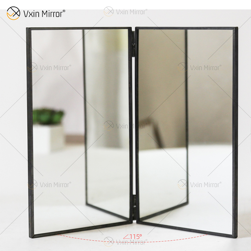 New Unique Wall Decor Metal Frame Decorative Double Sided Mirrors Luxury Simple And Stylish Wall Mirror