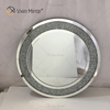 Elegant French Style Crushed Diamond Mirror Console Table