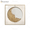 Metal 3d Wall Art Decor Home Decoration Pieces Luxury Living Room Framed for Home Mirror Frame Glass Painting