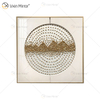Metal 3d Wall Art Decor Home Decoration Pieces Luxury Living Room Framed for Home Mirror Frame Glass Painting
