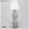 New Design WXTL-005 Modern Bedroom Furniture Silver Table Mirror Lamp With Lampshade Mirror Lamp