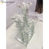 Professional Factory Vxin WXCH-22 Acrylic Diamonds Glass Candle Holder 6 Candle Cup