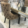 Facoty Supply Dining Table Luxury WXF-0309 Pure Gold Frame Homemade Mirrored Dining Table
