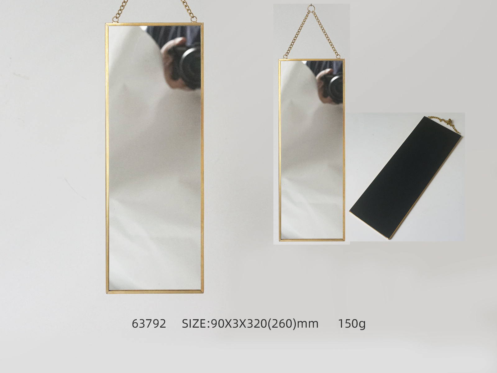 blue and white mirror