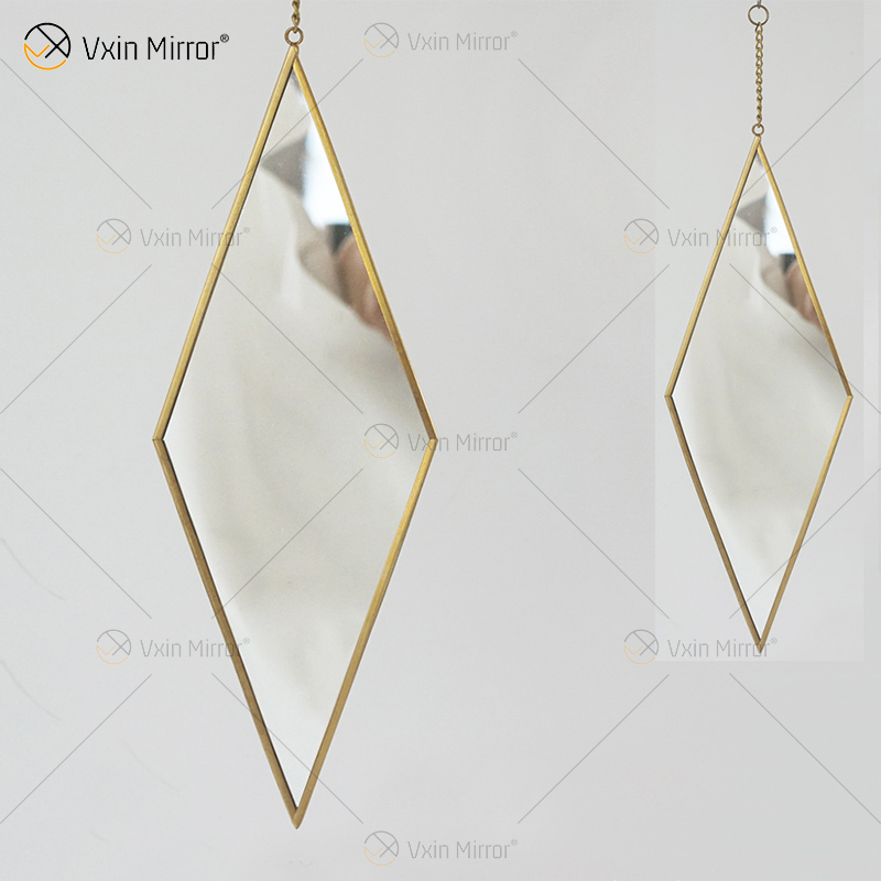 Golden Vxin Unique Wall Decor Gold Metal Frame Decorative Mirrors Luxury Simple And Stylish Wall Mirror