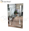 3D Carved Wall Decoration WXM-1505 Silver Modern Wall Hanging Mirror