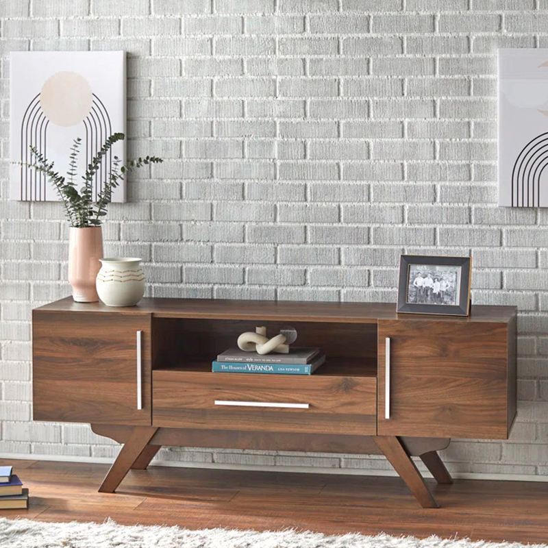 Wooden Panel TV Stand 