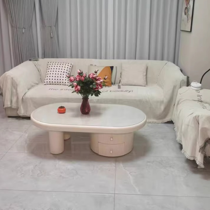 Modern white cream wind Coffee Table