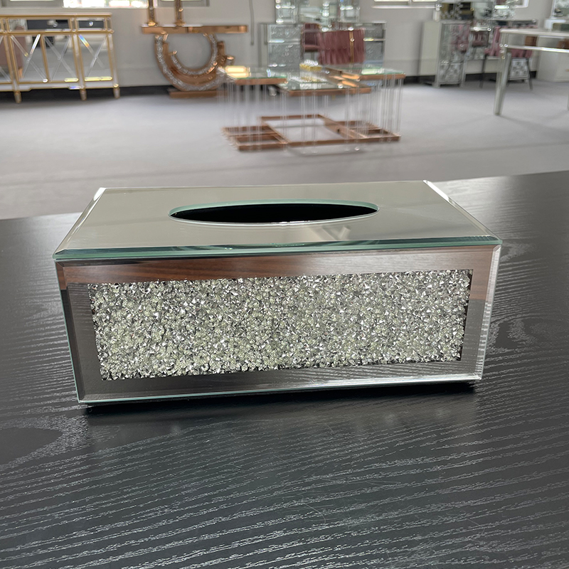 Crystal Desktop Tissue Box