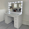 white vanity table