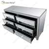 Vxin Mirror Hot Sale WXR-007 Silver Home Decor Mirored Cupboard Cabinet With 6 Drawers