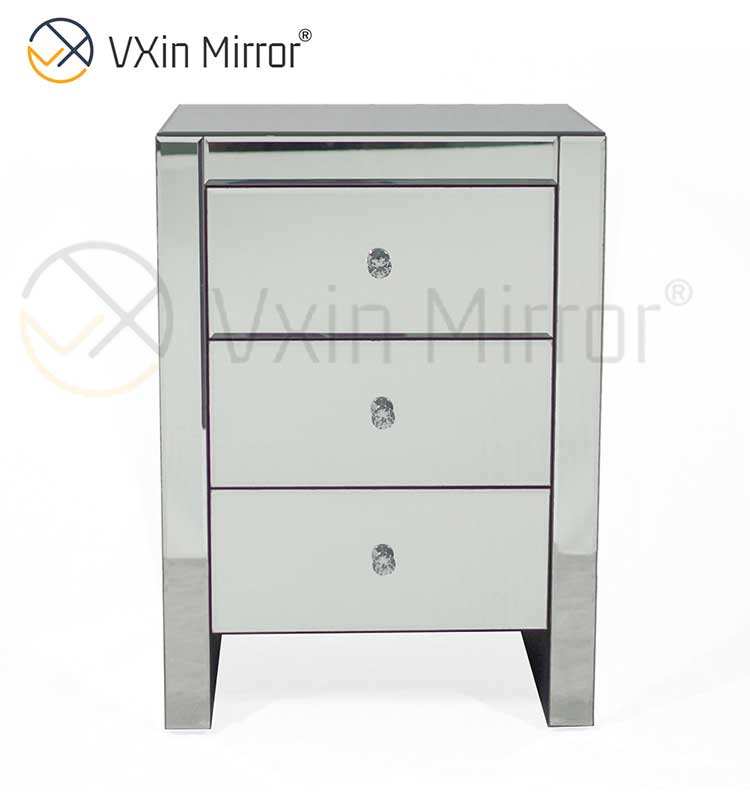 glass top nightstand