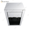 Vxin Mirror Hot Sale WXR-008 Silver Home Decor Mirored Cupboard Cabinet With Drawers with Self