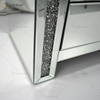 Vxin Mirror WXWF-718 Modern 3 Drawers Mirrored Bedside Table Nightstand