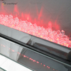 Hot Sell WXWF-1097 Sparkle Electric LED Crushed Crystal with Crystal Insert Mirror Fireplace