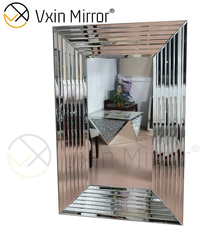 wood floor mirror