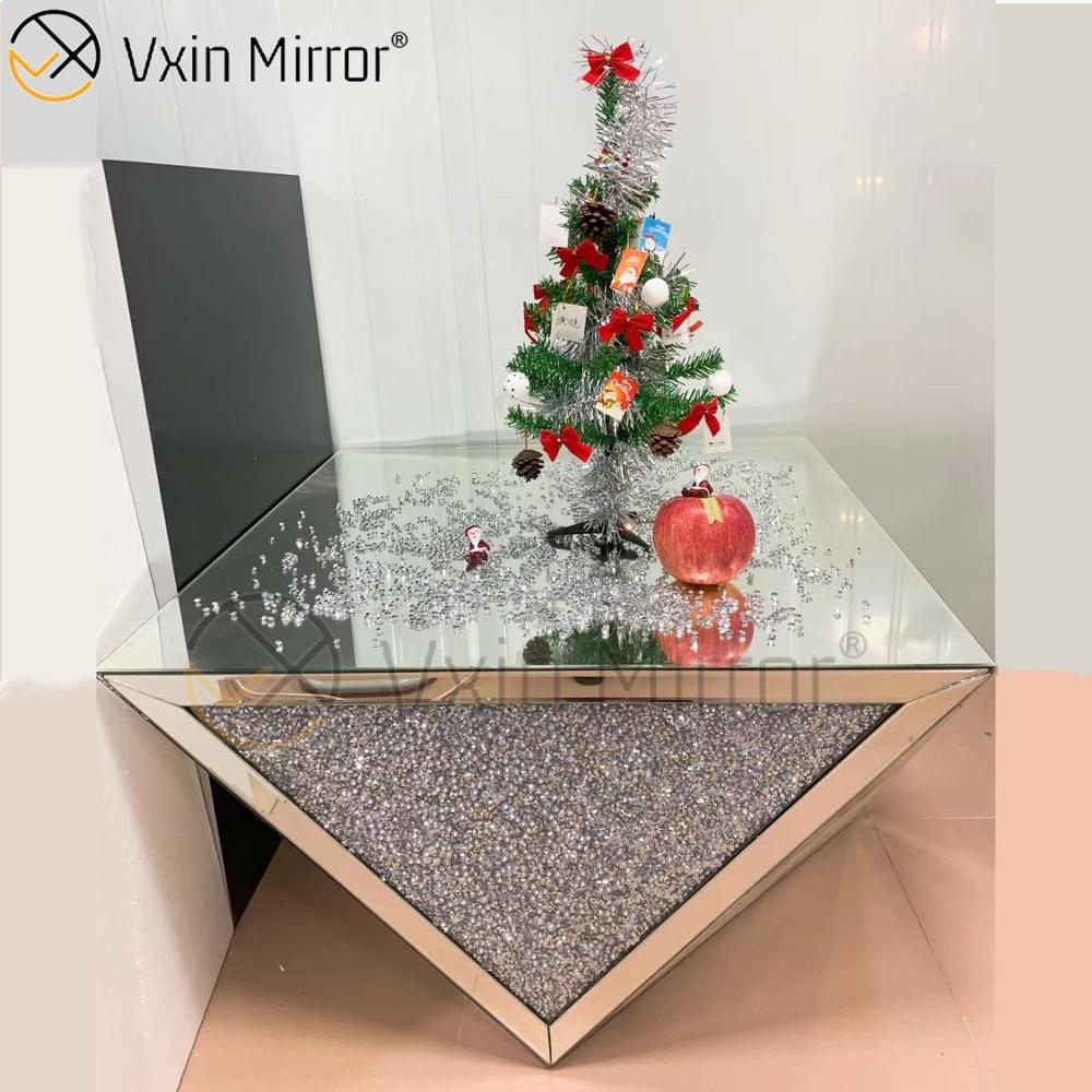 Factory Supply WXWF-711 Crushed Diamond Side Table Modern Coffee Table