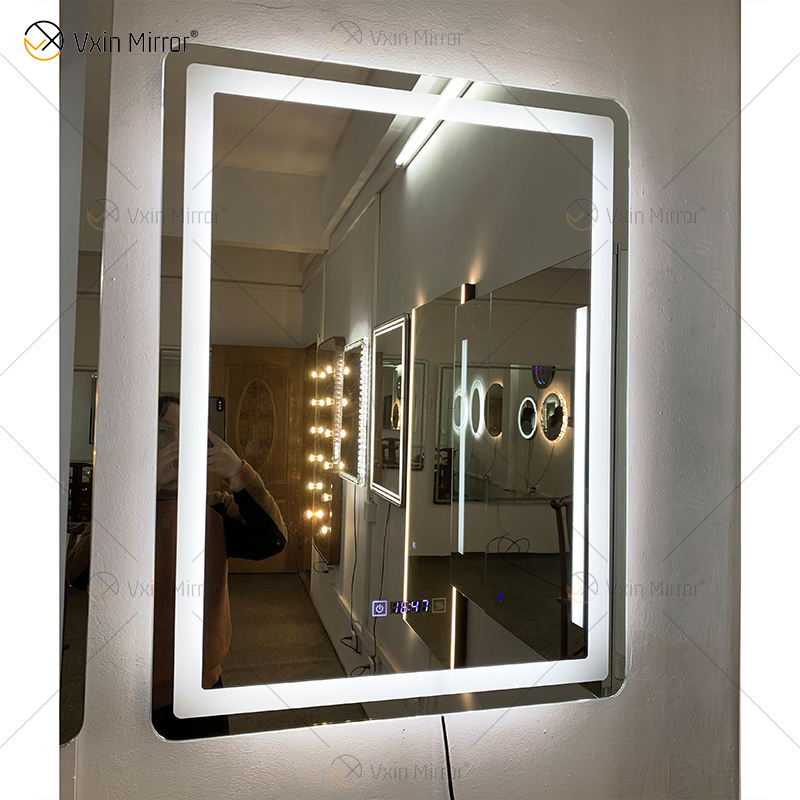 led bathroom mirror large