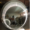 High Quality Factory Supply WXM-2595 3 Color LED Light Mirror Octagonal Makeup Mirror Set Mirror Customized Plug Vanity Set