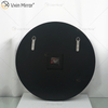 Hot Sale Modern Silver Crushed Diamond Round Mirror Wall Clock