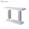 Acrylic Suit Top Quality Silver Large Crystal Wall Mirror Side Table Coffee Table Living Room Crystal Sets