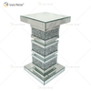 Vxin Elegant WXF-135 Home Decor Crushed Diamond End Table Silver Mirror Furniture Side Table