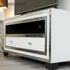 Vxin Mirror WXWF-790 Furniture Modern White Silver Glass TV Cabinet Stands
