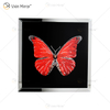 Homehold Decoration Red Butterfly Crystal Glass Wall Art