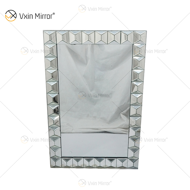 Rectangular Multi Facet Glass WXM-1010 Wall Mirror