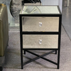Modern Bedroom Furniture Mirror Nightstand