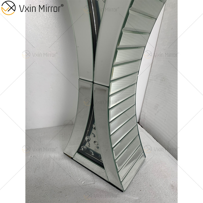 WXMV-003 Mirror Vase Wedding Mirrored Crystal Vases Centerpieces Mirror Flower Vase
