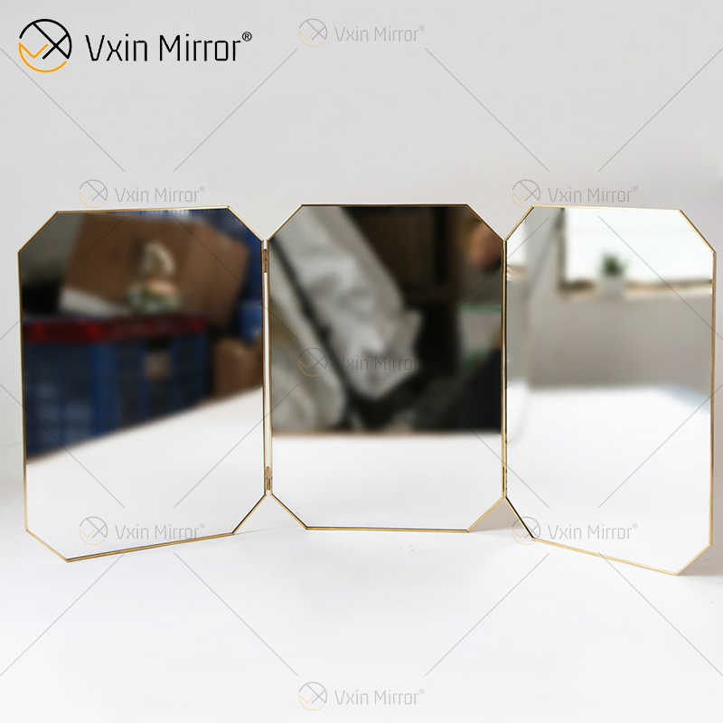 New Unique Wall Decor Metal Frame Decorative Double Sided Mirrors Luxury Simple And Stylish Wall Mirror