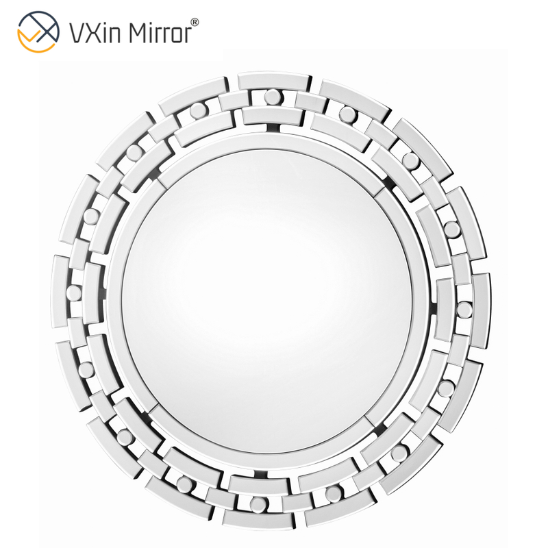VXin Mirror WXM-1124 Moden Silver Glass Wall Mirror Home Decor for Living Room Bedroom
