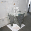 WXF-711-2 Unique Style Different Modern Design Glass Mirrored Coffee Table And Side Table