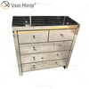 Mirrored Silver Chest of Drawers Hallway Cabinet Glass Cabinet Bedroom Home Furniture WXF-802