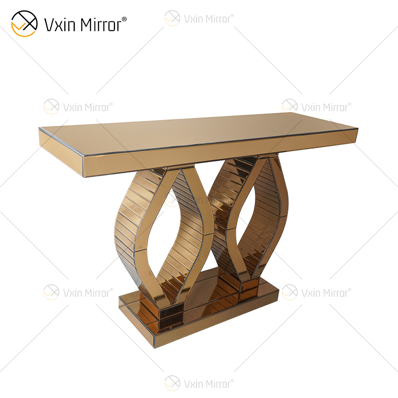 WXF-129 Modern Prismatic Geometric Simple Furniture Mirror Console Table
