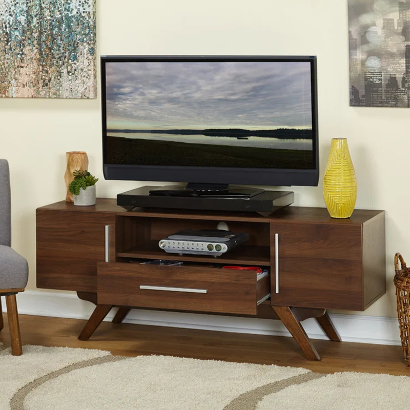 Wooden Panel TV Stand 