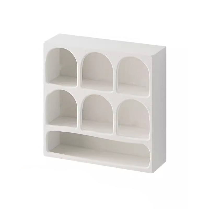 Modern Cave Style White Cabinet 