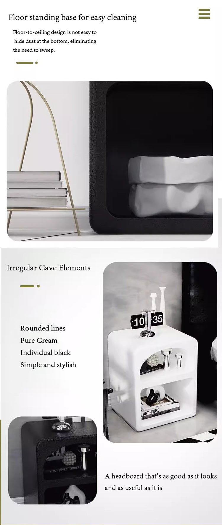 Cave Style White Cabinet