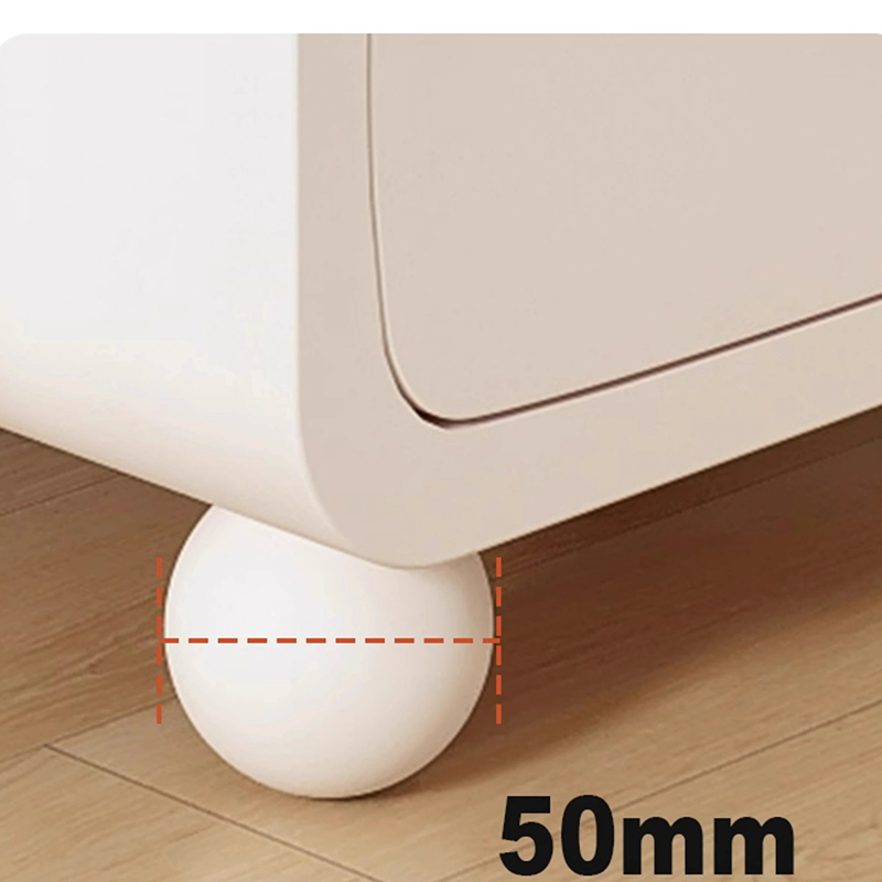 Minimalist cream nightstand